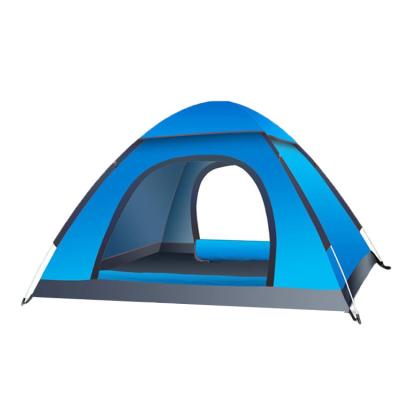 China Extended Type Camping Tent 2 Person OEM Service Automatic Zipper Door Picnic Camping Tent for sale