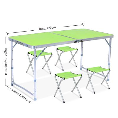 China Modern Outdoor Camping Table Foldable 1-4 Persons Chair With Legs Aluminum Adjustable Height Portable Folding Tables Chairs for sale