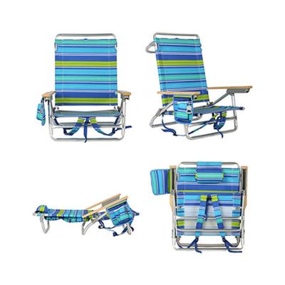 China Cheap KinouWell Outdoor Furniture Easy-carry Beach Chair With Cooler Bag Beach Camping Chair for sale