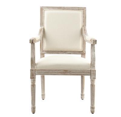 China Antique Low Price Solid Wood Frame Cover Square Back Dining Sling Chair For Restaurant Banquent for sale