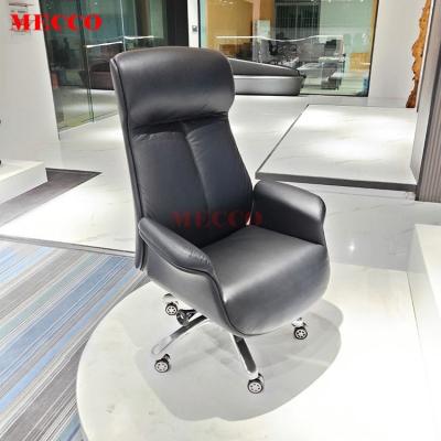 China (Size) Big and Tall Comfortable Leather High Back Adjustable Office Chairs for sale