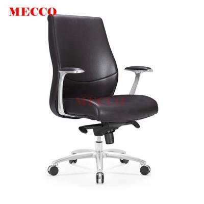 China (Size) Boss Chair Recliner Armrest Adjustable Black Swivel Adjusted Executive Seat Black Leather Office Chair for sale