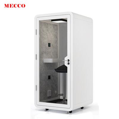 China Portable Indoor Mobile Booth Portable Indoor Environmental Sound-Absorbing Cotton Telephone Pod Polyester Fiber Acoustic Booth Telephone for sale