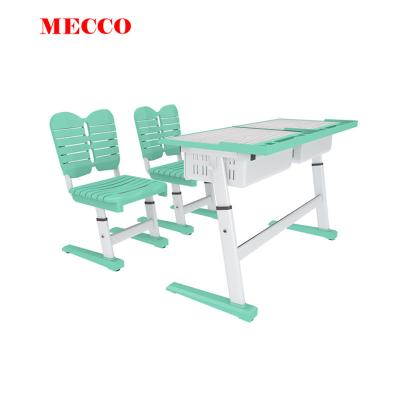 China New Model High Quality Hight Adjustable School Furniture Adjustable Student Classroom Desk And Chair for sale