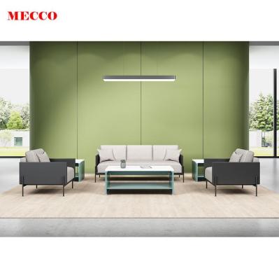 China Leather Sofa Office Sofa Set Furniture Modular Modern Design OEM Customized American Steel Wood Stainless Frame Style Wooden Room for sale