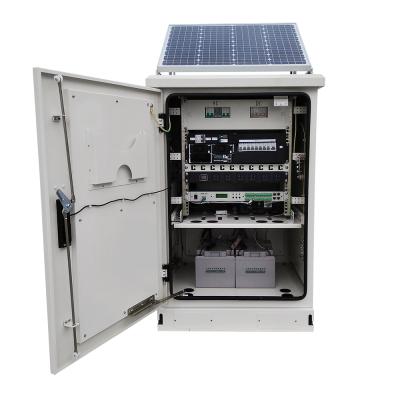 China Aluminum IP65 Customized 42u Waterproof Lithium 48v 100ah Racks New Outdoor Power Solar Panel Battery Cabinet for sale