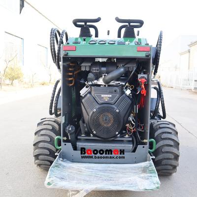 China China famous mini skid steer hysoon loader Building material stores Baoomax 380kg with attachments for sale