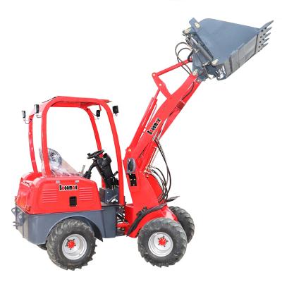 China Building Material Shops Baoomax Electric 0.6 Tons 0.8 Tons Articulated Small Mini Wheel Loader Battery Power for sale