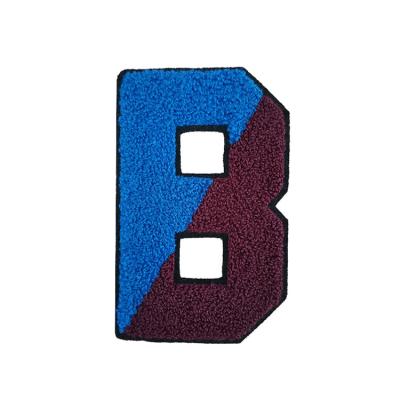 China High Quality Viable Custom Made Letter Towel Embroidery Patch Fast Delivery Customized Chenille Letters Sew On Patch For Clothes for sale