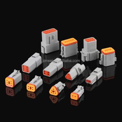 China 2p/3p/4p/6p/8p/12p German DT Automotive Series Waterproof Male Female Connector for sale