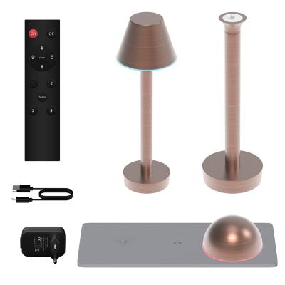 China Modern Design Tuya Table Lamp Modern Design Smart Cordless Portable Night Light for Living Rooms Bedrooms and Camping 2 Packs Set for sale