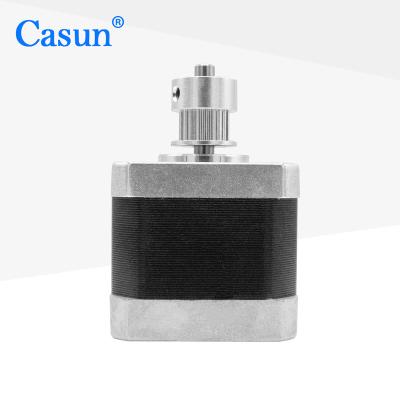 China Casun Hybrid 1.8 Degree 1.0A 40mm Length NEMA 17 Stepper Motor Gear Shaft For 3D Printer 42*42*40mm for sale