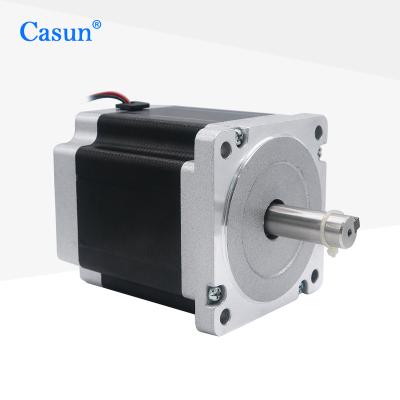 China Casun 1.8 Degree 2 Phase 112mm Length NEMA 34 Stepper Motor For CNC And Woodworking And Ceramic Machinery 86*86 mm for sale