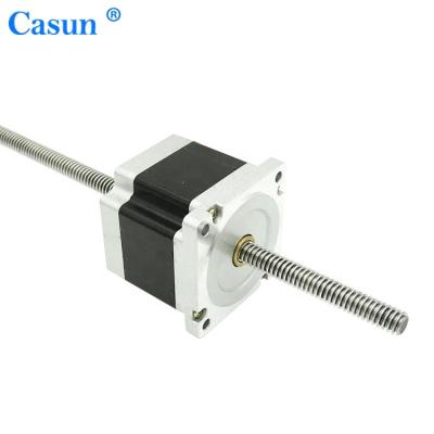 China Cheap Non Captive NEMA 23 Linear Motor Customized 57mm Tr8x8mm Lead Screw Stepper Motor 57SHD0119-01TK for sale