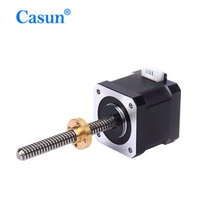 China NEMA 17 Linear Actuator Stepper Motor 42x42x48mm NEMA 17 Linear Stepper Motor 42SHD0410-300NTP CE,RHO and ISO Cetification for sale