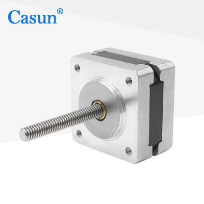 China Casun 35x35x20mm NEMA 14 Stepper Motor Non-Captive Hybrid Linear Actuator with Worm Shaft for Monitoring Equipment 35x35x20mm for sale