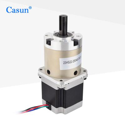 China Casun STEPPERONLINE 15:1 Gearbox Planetary NEMA 23 Stepper Motor 2.8A For DIY CNC Mill Lathe Router 23HS22-2804S-PG15 57X57mm for sale