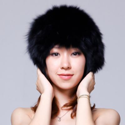 China Manufacturer Custom Felt Fox Fur Hat Good Quality Winter Women's Professional Stretch Fox Fur Knitted Hats for sale