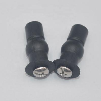 China Modern Toilet Seat Hinges Screws Fasteners Fasten Nuts Expanding Rubber Top Screws for sale