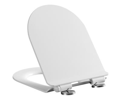 China Slow-end Hydraulic Toilet Seats 003JX Wall Hung Elegant Soft Close Toilet Seat Lid Cover for sale