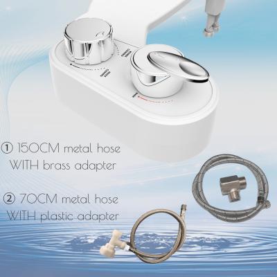 China Self Cleaning Hot and Cold Self Cleaning Bidet Sprayer Non-Electric Mechanical Dual Spout Bidet for sale