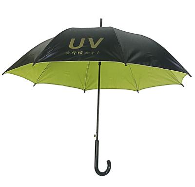 China Plastic Handle With Rubber Coating Auto Open Stick Umbrella One Year Warranty for sale