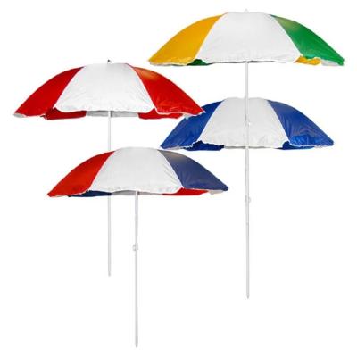 Cina Protezione UV da 42 pollici Metal Shaft Beach Umbrella con rivestimento in argento in vendita