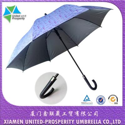 China Auto Open Pongee Straight Windproof Golf Umbrellas for sale