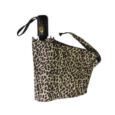 China Length 28cm Leopard Print Lightweight Travel Umbrella for sale