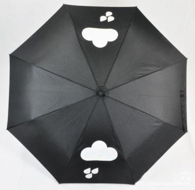 China Cute Cloud Printing Windproof Fully Automatic Umbrella for sale