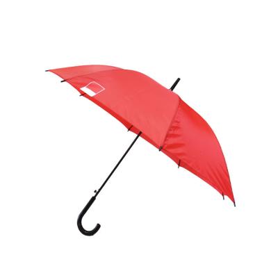 China RPET-Rohseide kundenspezifischer Logo Umbrella Diameter 105CM mit Plastikj-Griff zu verkaufen