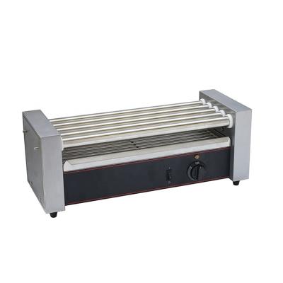 China 5 Rollers Commercial Snack Equipment Stainless Steel Hot Dog Roller Grill Machine for Sausage Making RG-05S for sale