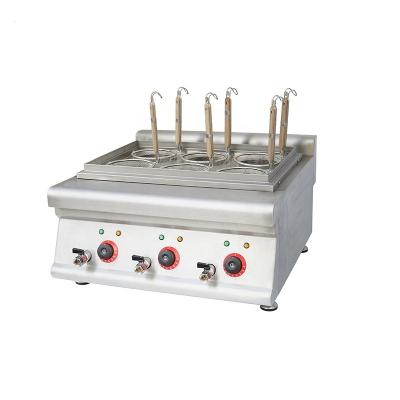 China Commercial catering 6 Holes Countertop Commercial Kitchen Equipment 6 Baskets Electric Noodle Boiler Pasta Cooker Machine for sale