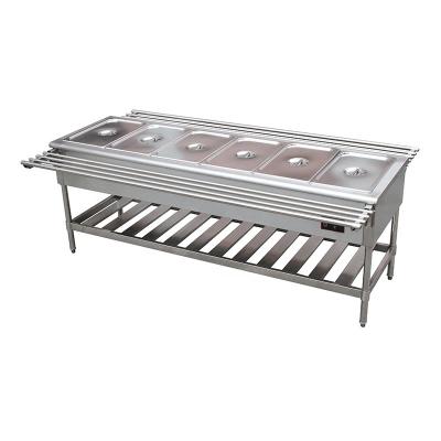 China Commercial Restaurant Catering Equipment Stainless Steel Electric Bain Marie Food Warmer BM-6T for sale