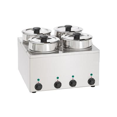 China Commercial catering 4*3.5L Commercial Restaurant Catering Equipment 4 Pans Electric Bain Marie Food Warmer for sale