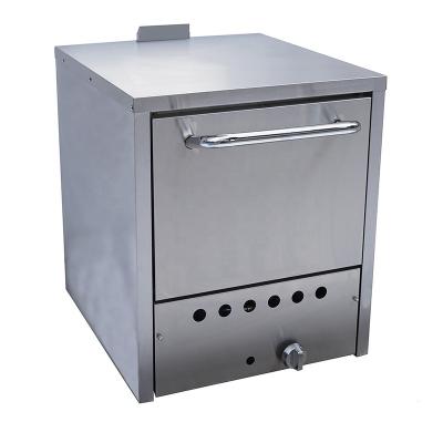 China Bakery Commercial Restaurant Kitchen Equipment Stainless Steel Gas Pizza Oven for Bakery for sale