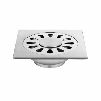 China Modern high quality bathroom shower concealed anti-odor 304 stainless steel square drain cover in malaysia floor drain for sale