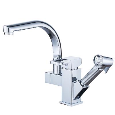 China Modern Cheap Price Dual Function Kitchen Faucets With Pull Down Sprayer for sale