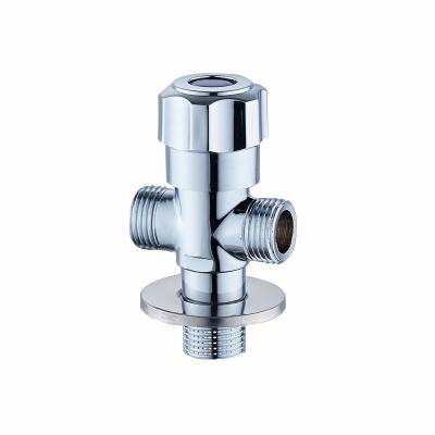 China Modern Bathroom Toliet One Inlet Two Outlet 3 Way Angle Valve Diverter Valve for sale