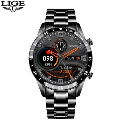 China Full Date LIGE bw0189 2022 New Automatic Smart Watch Men Touch Screen Sports Fitness Watch IP67 Waterproof For Android IOS smartwatch for sale