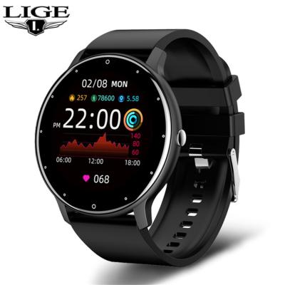 China Full Date LIGE 2021 New Automatic Smart Watch Men Touch Screen Sports Fitness Watch BW0223 Waterproof For Android IOS smartwatch for sale