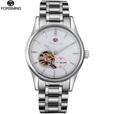 China FORSINING Shock Resistant Luxury Dress Mechanical Watches Men Shaping Full Stainless Steel Tourbillon Automatic Wrist Watch for sale