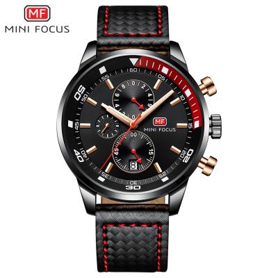 China MINI FOCUS 0017 G Automatic Date Men's Top Wrist Watches Quartz Simple Military Waterproof Chronograph Wristwatch Relogio Masculino for sale