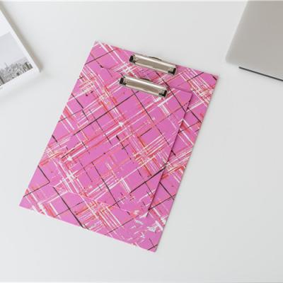 China High Quality Office Stationery Customs Office Used 2 Sizes Paperweight / Pink Custom Clipboard Folders For Sale for sale