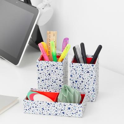 China Western Modern High Quality Small Stationery Storage Morden Style Home Office Top Pencil Other Desk Organizer for sale