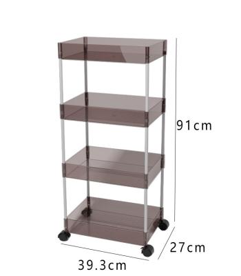 China Sustainable Household Rotating Vegetable Shelves Multi-Layer Kitchen Storage Rack Kitchen Storage Basket Shelf for sale