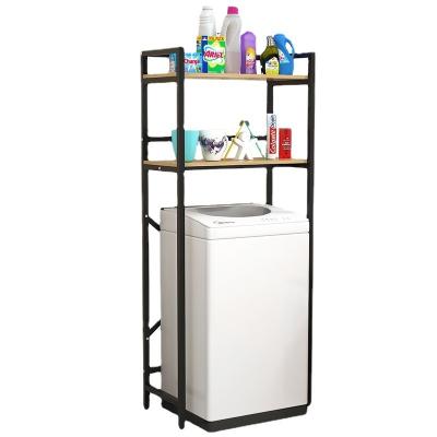 China Popular factory 3 layers space saving metal shelf for washing machine storage rack for sale