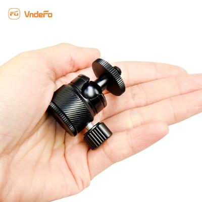 China OEM Mini Aluminum Camera DV Telescope Accessories Double Panoramic Tripod Ball Ball Head for sale