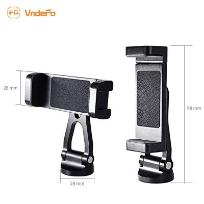 China Adjustable Aluminum Clip Live Tripod Selfie Stick Universal Clip Screws Horizontal And Vertical Smartphones Phone Clamp for sale