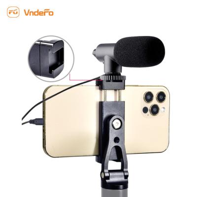 China 2020 Hot Sale Adjustable Mobile Phone Clip Phone Holder Clip Holder Mount Adapter With 1/4 Screw Hot Shoe Adapter Smartphone Tripod for sale